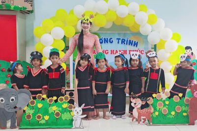 Tiết dạy tham gia hội thi giáo viên dạy giỏi cấp trường của giáo viên khối chồi