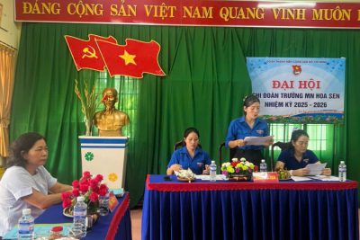 Đại hội Chi đoàn MN Hoa Sen nhiệm kỳ 2025-2026